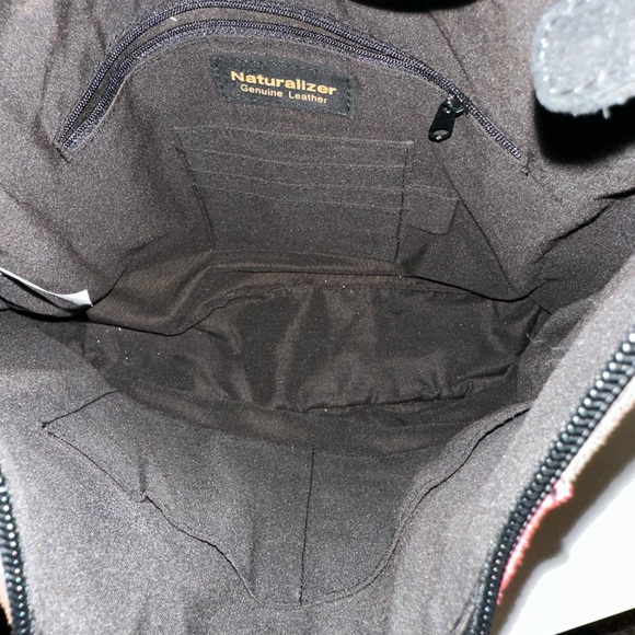 NWOT Vintage Naturalizer Leather Suede Color-block Bag - Picture 6 of 11